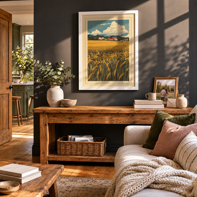 Rural Harvest Rustic - Framed Print