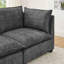 Canapé modulaire 4 places avec 2 repose-pieds, canapé-lit en chenille Cloud-349533259