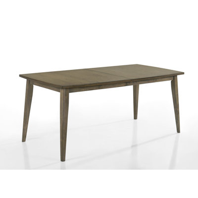 72" Wide Solid Wood Dining Table In Vintage Walnut With Natural Distressed Design Style - Rectangle Charisma