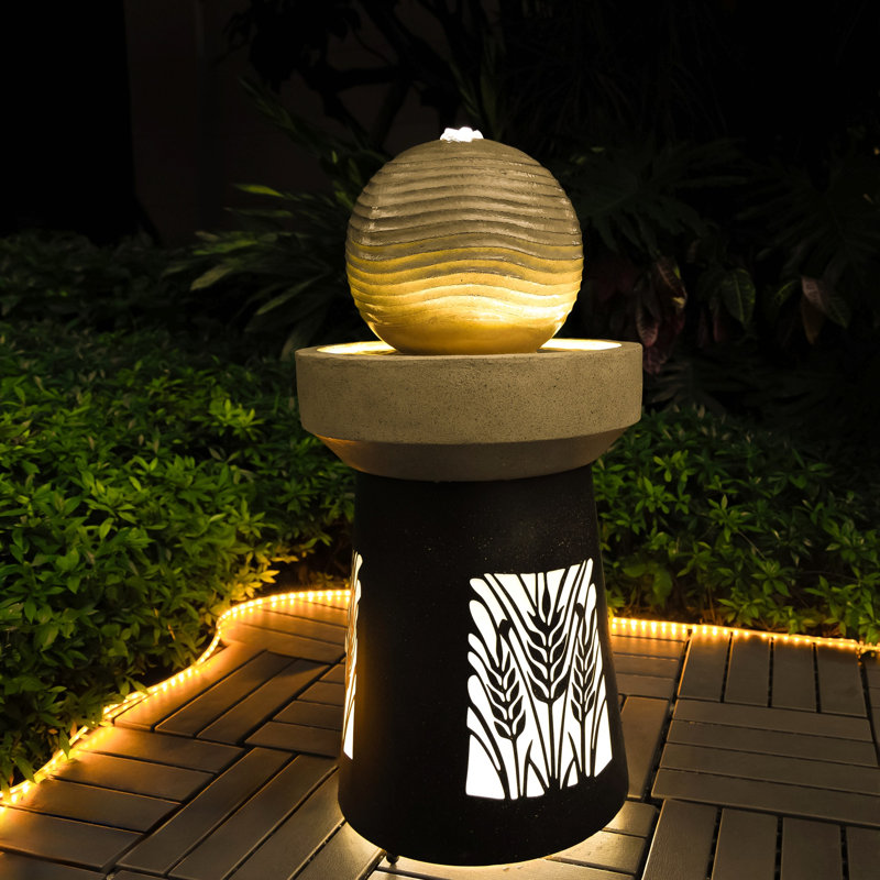 Lanterne de jardin d'extérieur avec lampe de paysage à DEL en forme de feuille pour terrasse de jardin