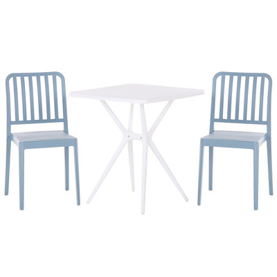 Howey 2 - Person Patio Dining Set with Square Table , Cushions Included