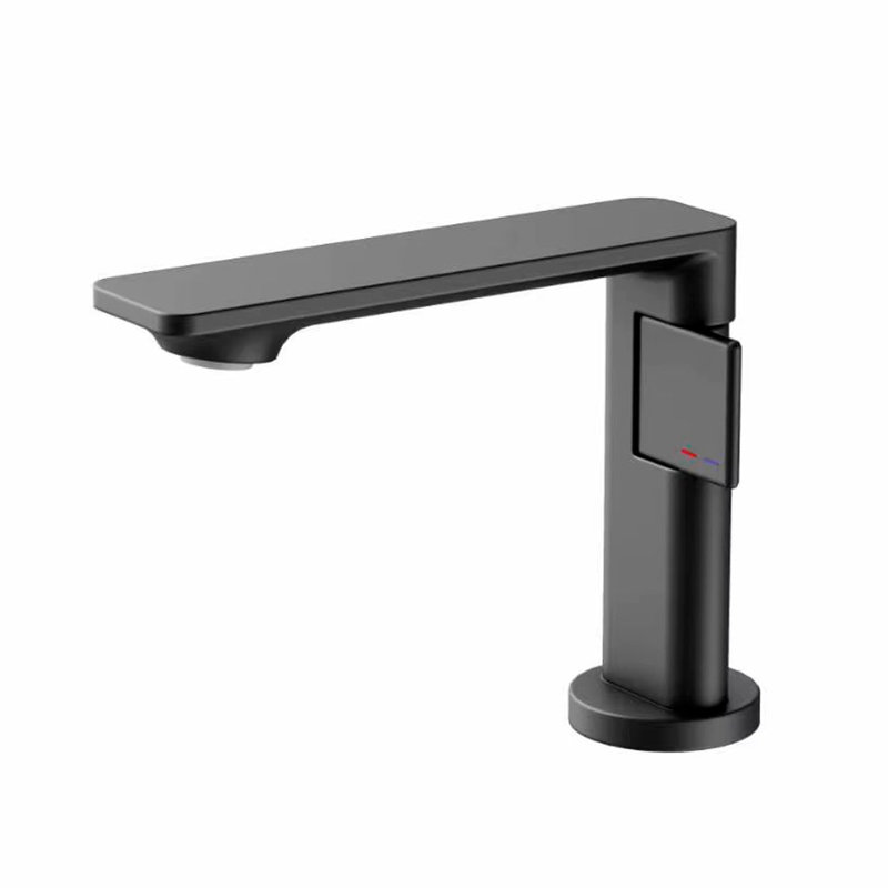 Metro Thin Bathroom Faucet - Single Hole - 5" Brass/Brushed Gold, Matte Black
