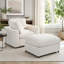 Ensemble de méridienne moderne avec tissu en chenille doux, structure en bois massif et repose-pieds-668707451-668707454