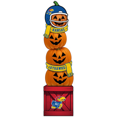 Kansas Pumpkin Stacked Leaner With Helmet
