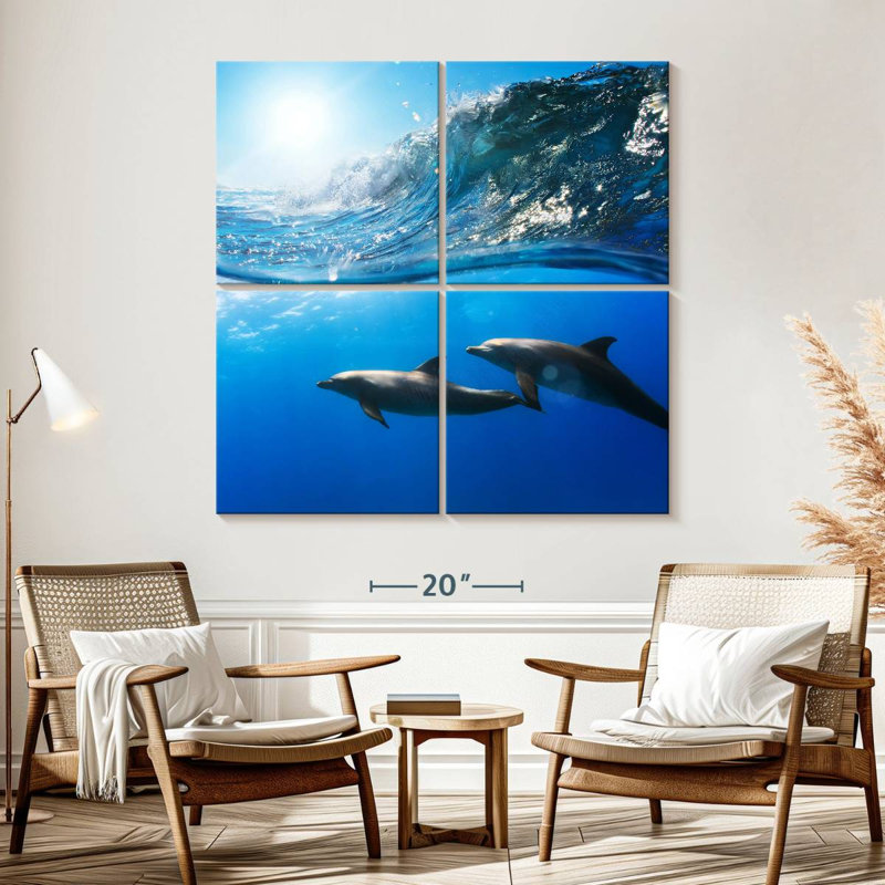 Brampt Dolphin Twosome, 57" H x 57" W