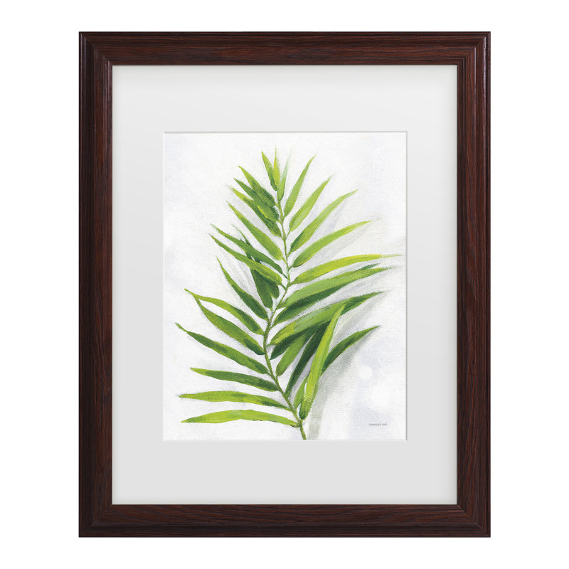 Œuvre encadrée, «ologic bol Danhui Nai Natural Riches Leaves I », H 16,75 po x l 13,75 po