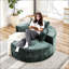Canapé simple en polyester éponge, aucun assemblage requis, fauteuil-lit moderne moelleux pour le salon, la chambre à coucher, le salon et la salle de projection-1513936679