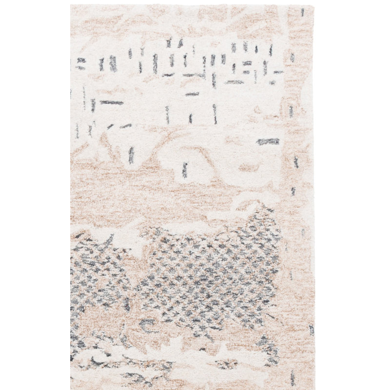 Harvest 101 Hand Tufted Wool; Cotton Abstract Rug, Square 6'