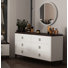 Commode double 6 tiroirs avec miroir Tomarkcus
