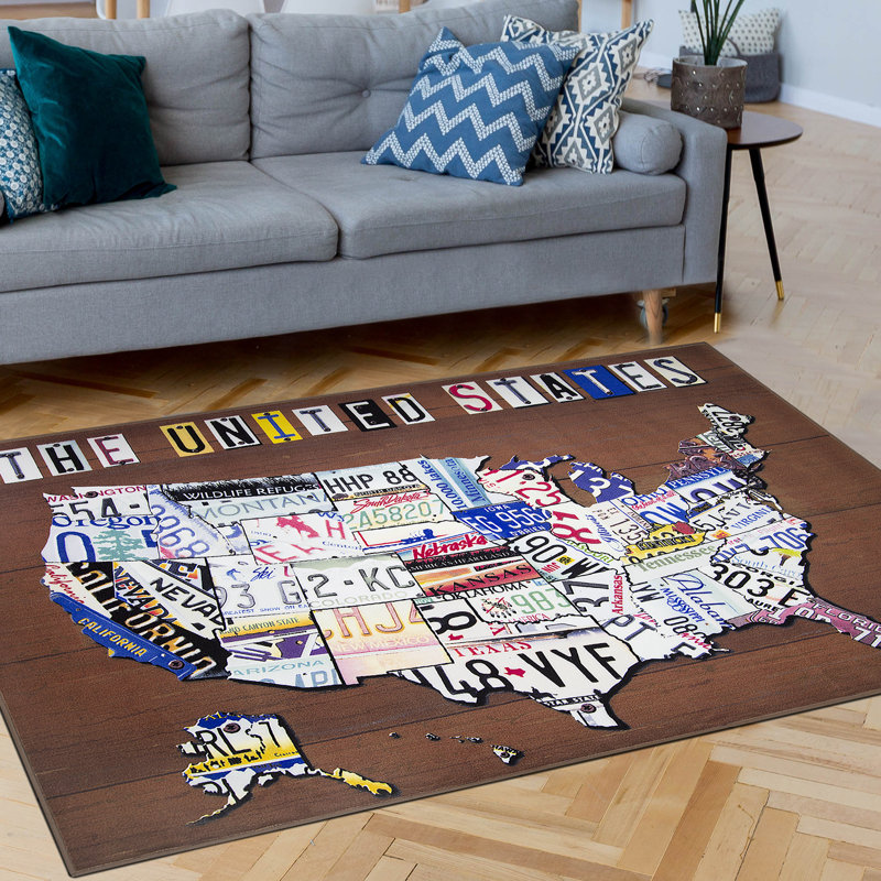 Tapis intérieur / extérieur brun Eivind America