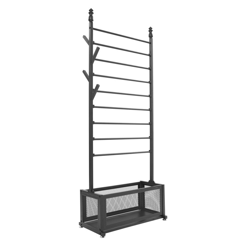9 Layers Metal Large Capacity Ribbon Storage Stand, Black