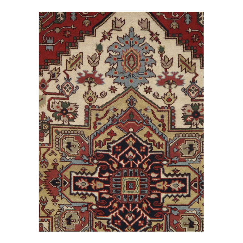 Oriental Area Rug in Ivory