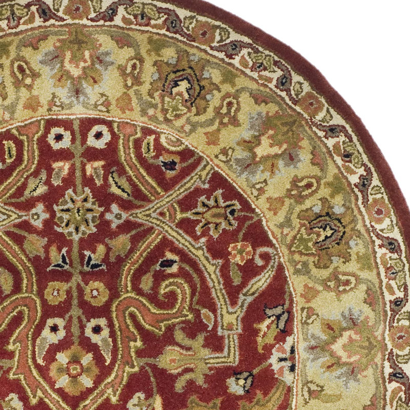 Balthrop Hand Tufted Wool Oriental Rug, Oval 7'6" x 9'6"