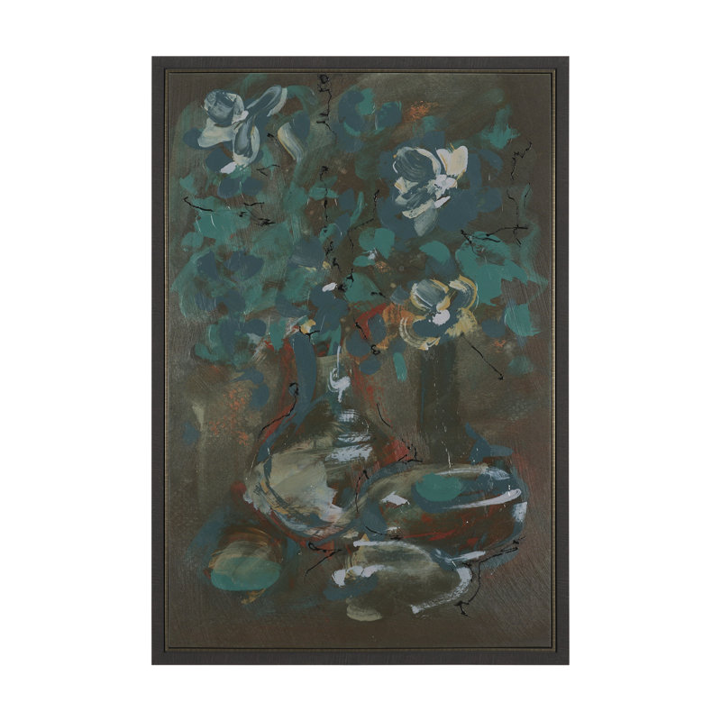 Graphite Sensation I By  Studio A Hand Embellished Textured Framed Canvas