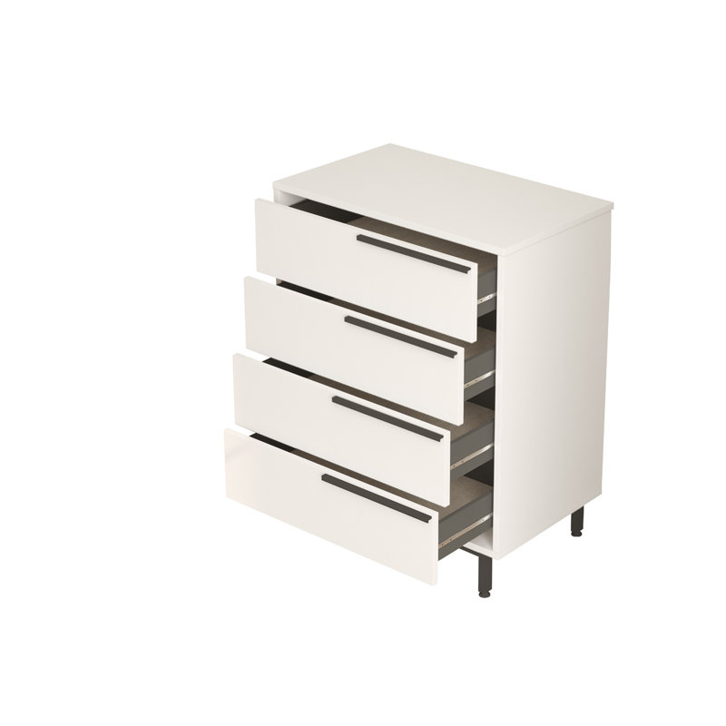 Commode 4 tiroirs Gauvin, Blanc