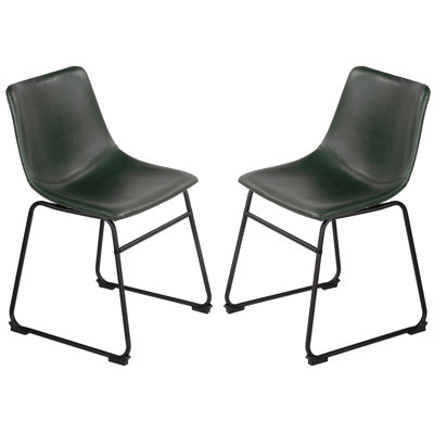 Ensemble de 2 chaises d'appoint rembourrées Lauver