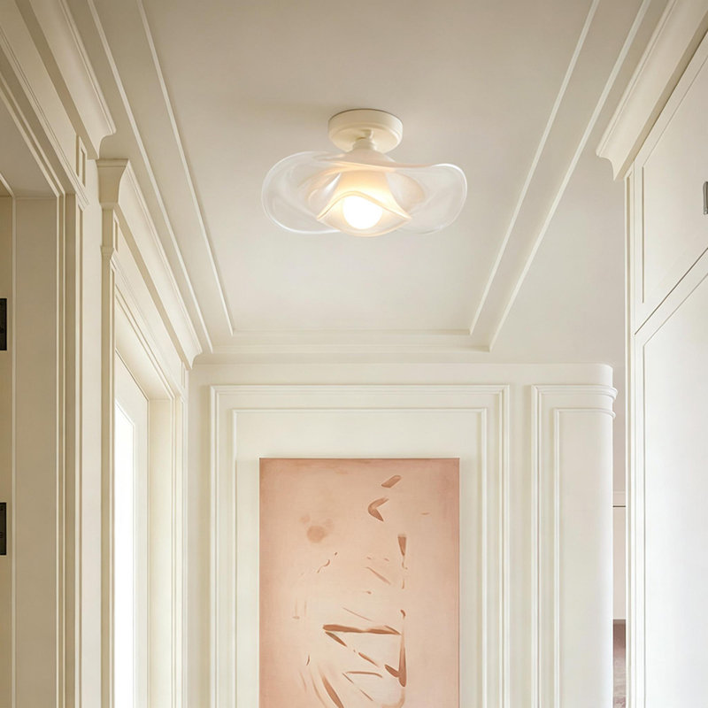 Plafonnier 3 couleurs 11,81 po French Soft Glass