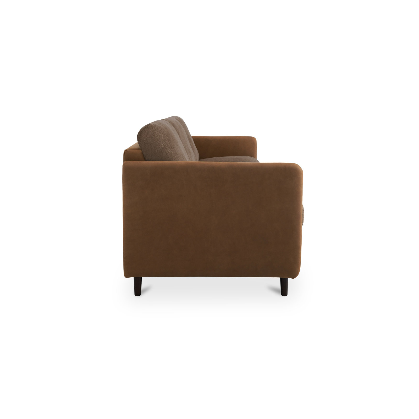 87" Genuine Leather Sofa, Brown