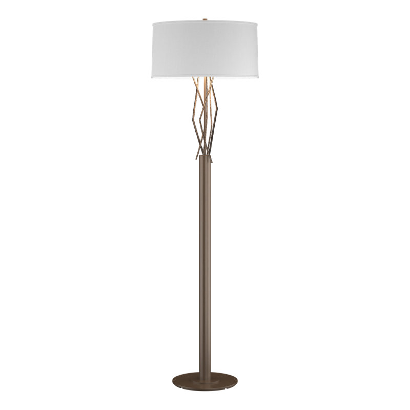 Brindille 61" Floor Lamp, Natural Anna, Bronze