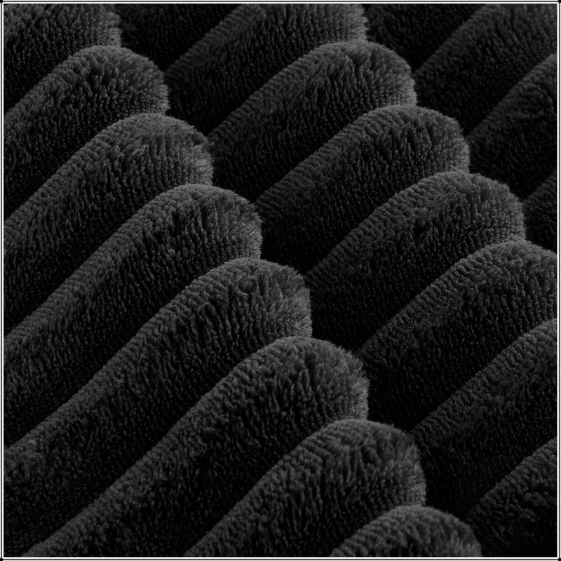 Canapé modulaire Cloud, Velours côtelé noir