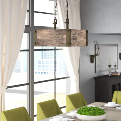 Thaxted 4 - Light Dimmable Square / Rectangle Chandelier