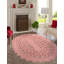 Tapis rose en jute tissé à la machine Oval Jens-701493531