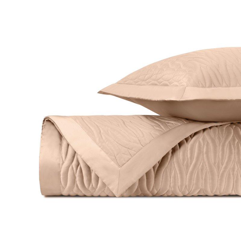 Napa Quilted Sateen Coverlet Set, Blush, Twin/Twin XL + 1 Standard Sham