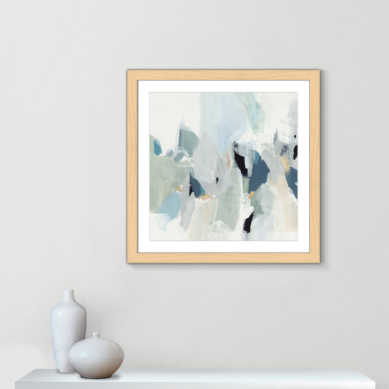Little Talks " Little Talks II " by Isabelle Z, 29" H x 29" W x 1.25" D, Natural Picture Framed Paper