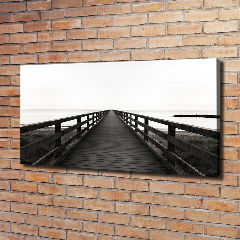 Wooden Pier - Wrapped Canvas Print