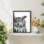 "Photographie de hibou noir et blanc" sur-98265758-98265759