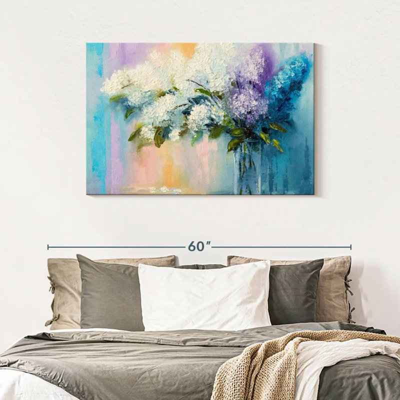 Harnek Lilacs, 30" H x 45" W