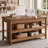 63" Solid Wood Sewing Table, Craft Workstation with Storage Large Work Surface-139329914