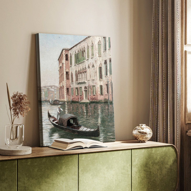 Paysage rétro CC - galerie Cavas, H 48 po x l 32 po