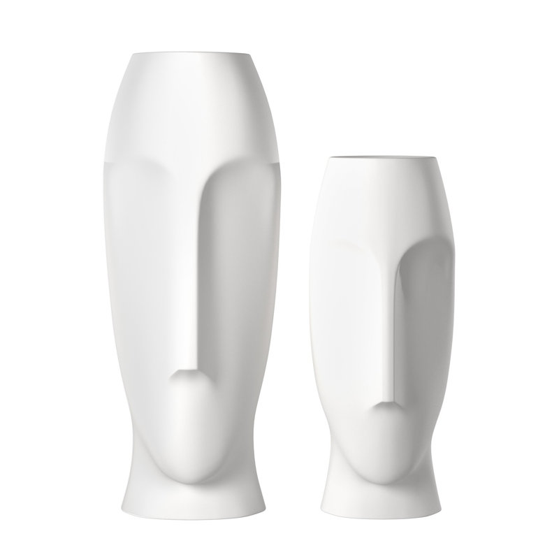 Ensemble de 2 vases en céramique Allysan