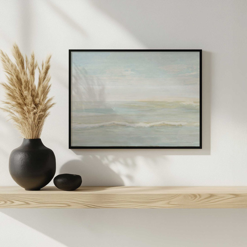Coastal View II by Stellar Design Studio Art Print, Tan, 48 W x 36 H, Framed Print