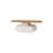 Table basse ovale en bois