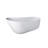 67-Inch Solid Surface Stone Resin Oval Shape Soaking Bathtub With Overflow For The Bathroom
