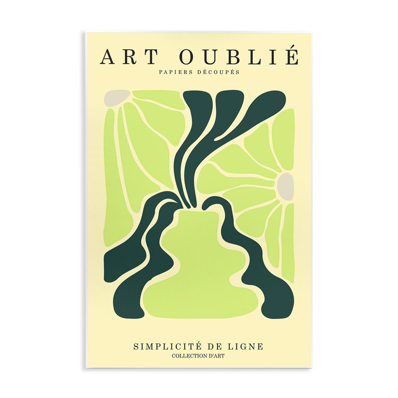 Art mural français, affiche française par Incado, H 15 po x l 10 po