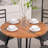 Modern Round Dining Table Set For 4 Dining Room Chair With Metal Legs-1373634411-1373634452