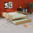 Rubber Wood Bunkbed With Trundle And Ladder,Convertible Into Two Beds-1911151982