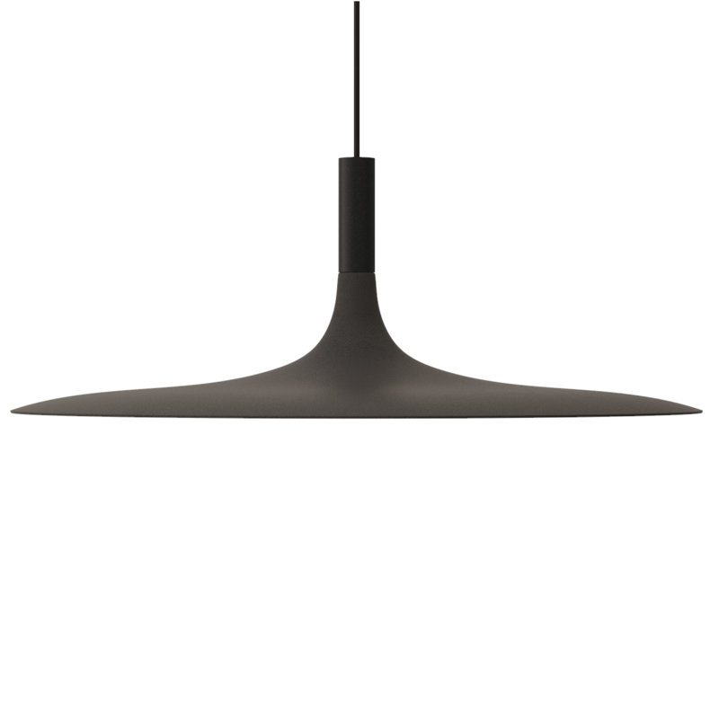 Luminaire suspendu à 1 lumière DEL Jone, Noir mat