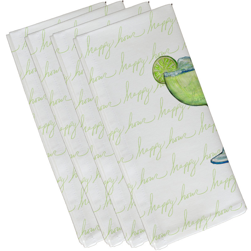 Ensemble de serviettes 4 pièces Josefien Margarita, Vert