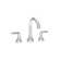 Birch Two-Handle Bathroom Faucet with Push Pop Drain