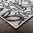 8' Gray Medallion Power Loom Stain Resistant Runner Rug