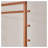 Solid Pine Freestanding Coat Rack with Rolling Wheels and Storage Basket, Cherry Finish Garment Stand with Side Hooks for Bedroom and Entryway