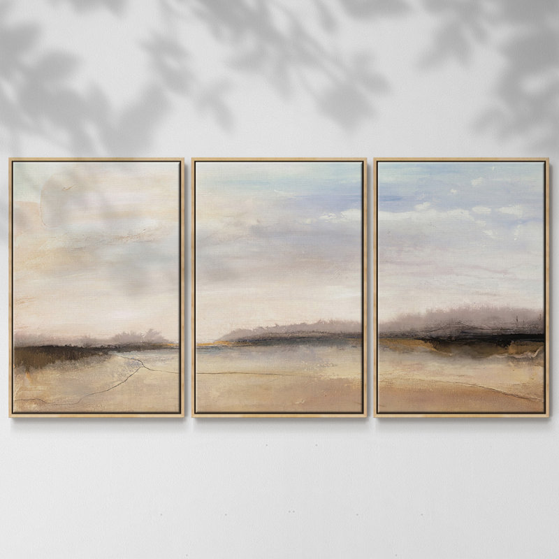 Mirage, reproduction sur toile 3 pièces, Naturel, H 40 po x l 78 po x P 2 po
