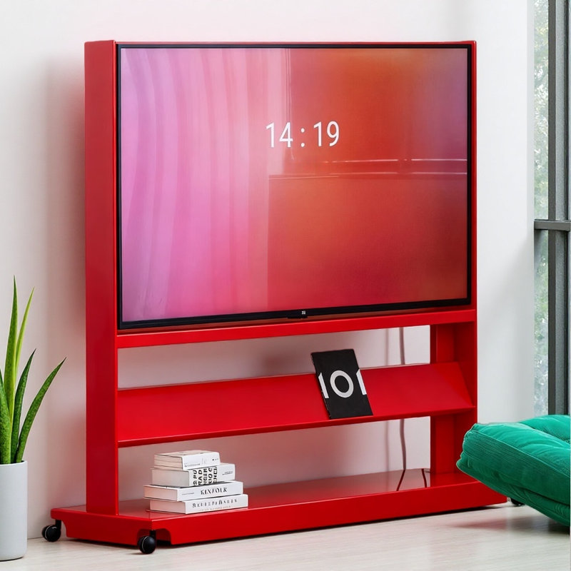 Meuble télé moderne et simple, Rouge