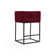 Upholstered Counter Stool with Metal Frame