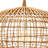 Open-Weave Wicker Ceiling Light