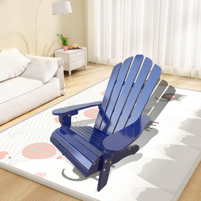 Chaise en bois franc bleu massif avec assise large, pour une assise agréable, des étapes d'assemblage et de détente, un processus facile